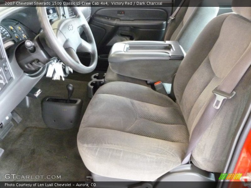 Victory Red / Dark Charcoal 2007 Chevrolet Silverado 1500 Classic LS Crew Cab 4x4
