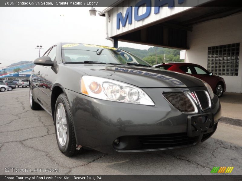 Granite Metallic / Ebony 2006 Pontiac G6 V6 Sedan