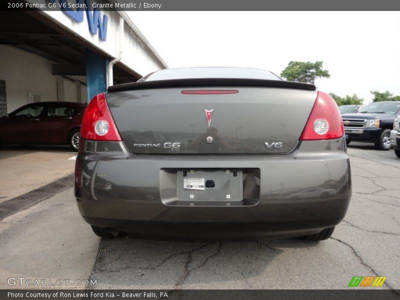 Granite Metallic / Ebony 2006 Pontiac G6 V6 Sedan