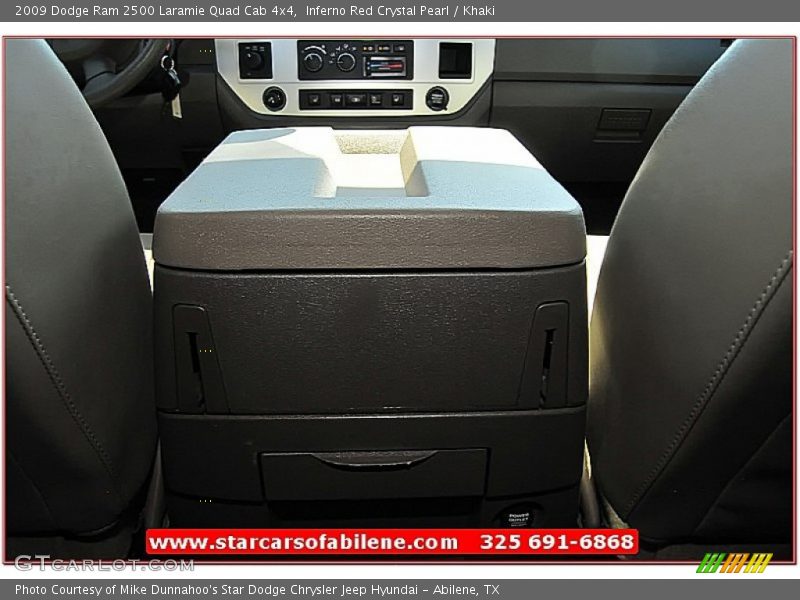 Inferno Red Crystal Pearl / Khaki 2009 Dodge Ram 2500 Laramie Quad Cab 4x4