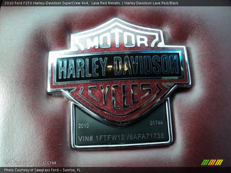 Info Tag of 2010 F150 Harley-Davidson SuperCrew 4x4