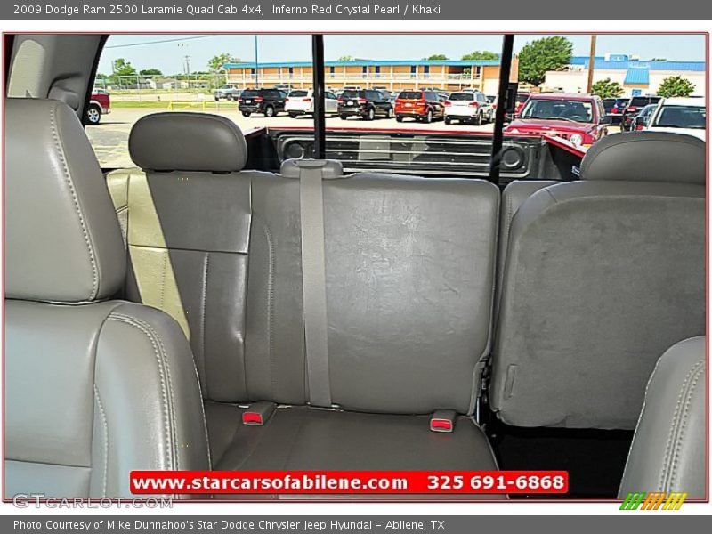Inferno Red Crystal Pearl / Khaki 2009 Dodge Ram 2500 Laramie Quad Cab 4x4
