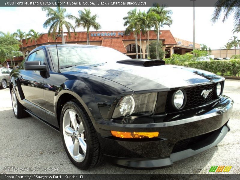 Black / Charcoal Black/Dove 2008 Ford Mustang GT/CS California Special Coupe
