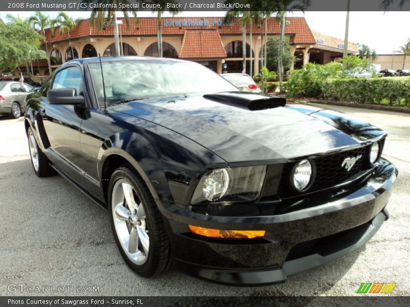 Black / Charcoal Black/Dove 2008 Ford Mustang GT/CS California Special Coupe