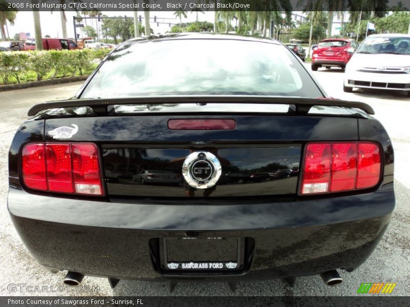 Black / Charcoal Black/Dove 2008 Ford Mustang GT/CS California Special Coupe