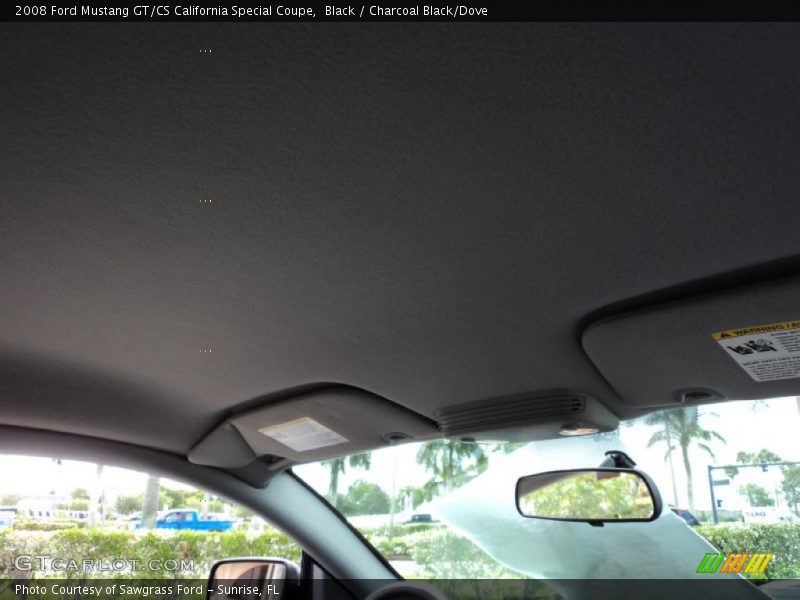 Black / Charcoal Black/Dove 2008 Ford Mustang GT/CS California Special Coupe