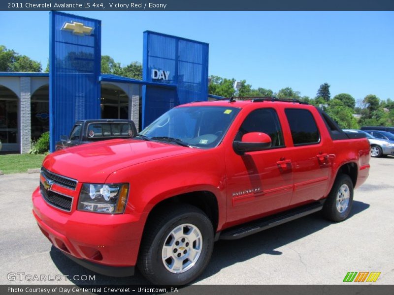 Victory Red / Ebony 2011 Chevrolet Avalanche LS 4x4