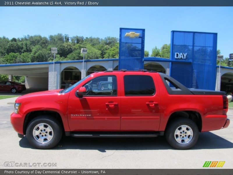 Victory Red / Ebony 2011 Chevrolet Avalanche LS 4x4