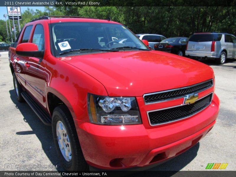 Victory Red / Ebony 2011 Chevrolet Avalanche LS 4x4