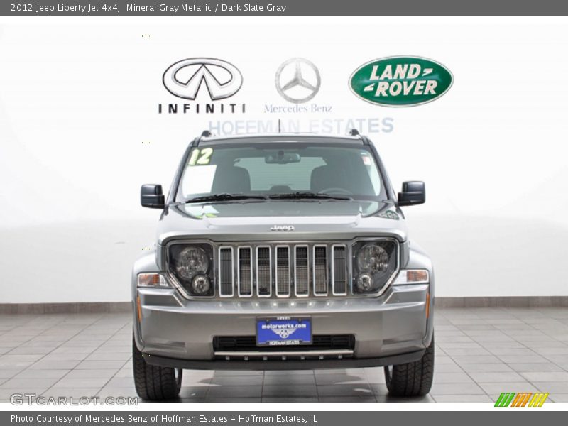 Mineral Gray Metallic / Dark Slate Gray 2012 Jeep Liberty Jet 4x4