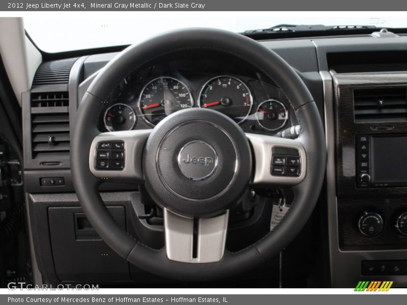 Mineral Gray Metallic / Dark Slate Gray 2012 Jeep Liberty Jet 4x4