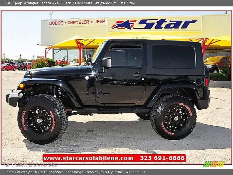 Black / Dark Slate Gray/Medium Slate Gray 2008 Jeep Wrangler Sahara 4x4