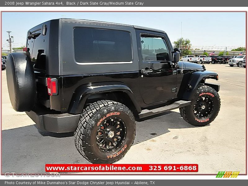Black / Dark Slate Gray/Medium Slate Gray 2008 Jeep Wrangler Sahara 4x4