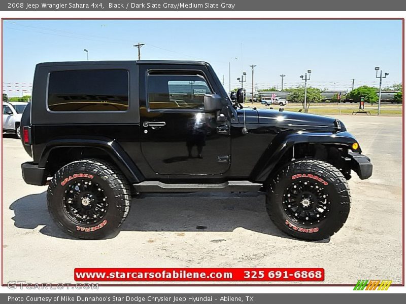 Black / Dark Slate Gray/Medium Slate Gray 2008 Jeep Wrangler Sahara 4x4