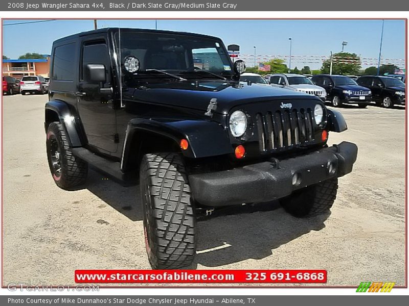 Black / Dark Slate Gray/Medium Slate Gray 2008 Jeep Wrangler Sahara 4x4