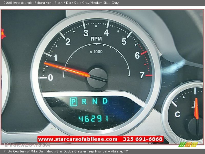 Black / Dark Slate Gray/Medium Slate Gray 2008 Jeep Wrangler Sahara 4x4