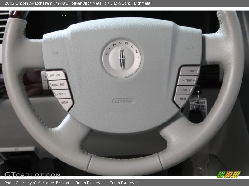 Silver Birch Metallic / Black/Light Parchment 2003 Lincoln Aviator Premium AWD