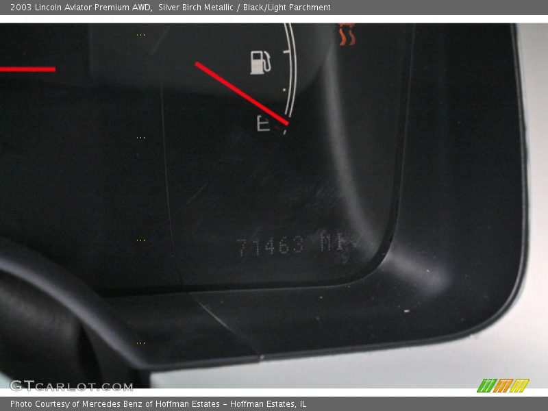 Silver Birch Metallic / Black/Light Parchment 2003 Lincoln Aviator Premium AWD
