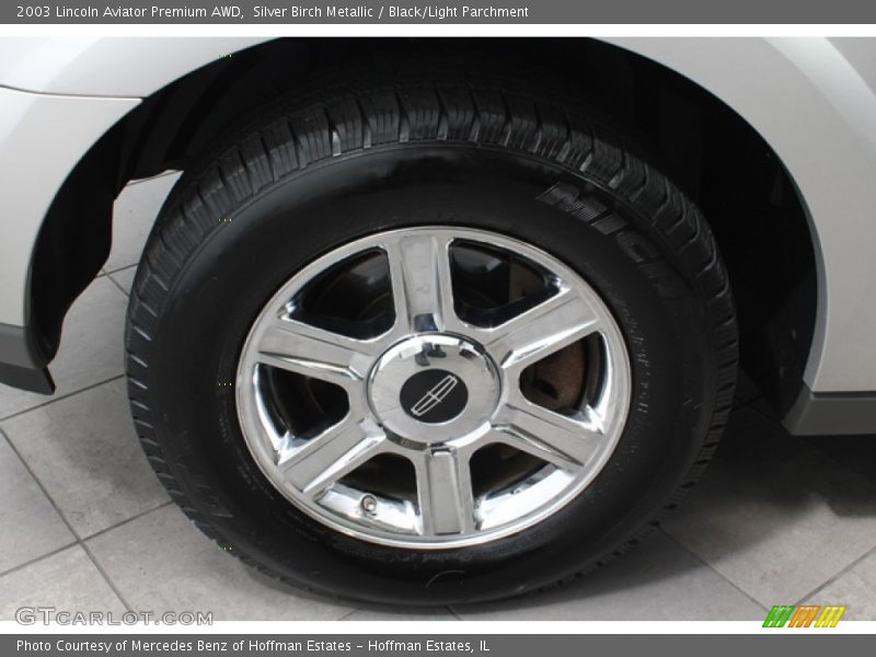 Silver Birch Metallic / Black/Light Parchment 2003 Lincoln Aviator Premium AWD