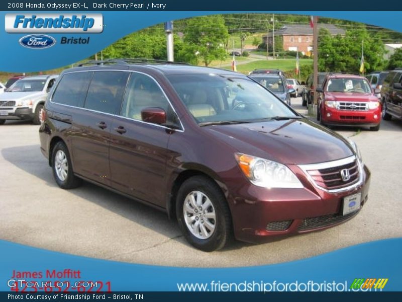 Dark Cherry Pearl / Ivory 2008 Honda Odyssey EX-L