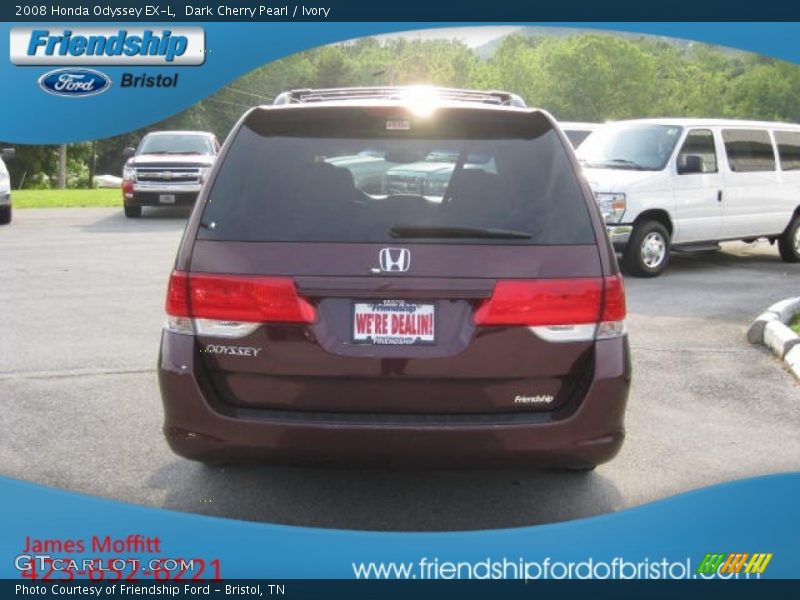 Dark Cherry Pearl / Ivory 2008 Honda Odyssey EX-L