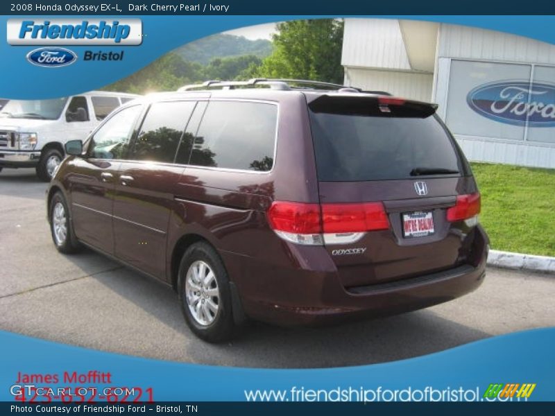 Dark Cherry Pearl / Ivory 2008 Honda Odyssey EX-L
