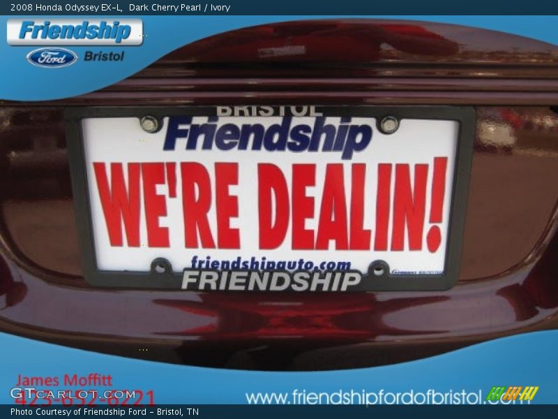 Dark Cherry Pearl / Ivory 2008 Honda Odyssey EX-L