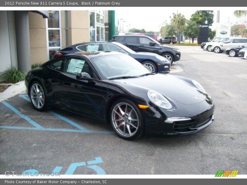 Black / Platinum Grey 2012 Porsche New 911 Carrera S Coupe