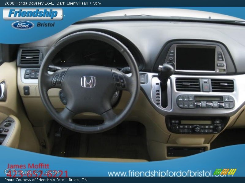 Dark Cherry Pearl / Ivory 2008 Honda Odyssey EX-L
