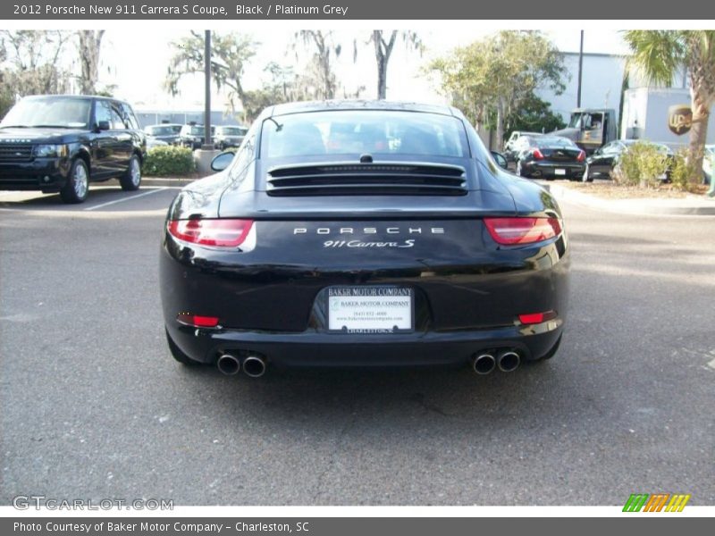 Black / Platinum Grey 2012 Porsche New 911 Carrera S Coupe