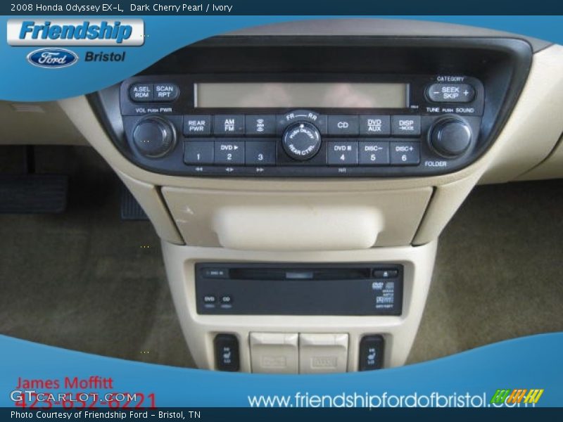 Dark Cherry Pearl / Ivory 2008 Honda Odyssey EX-L
