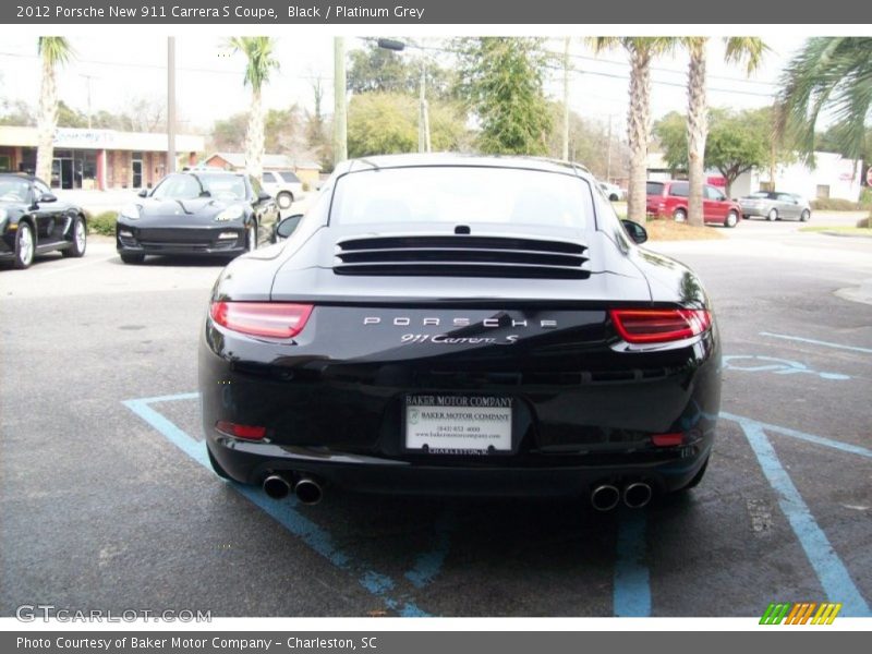 Black / Platinum Grey 2012 Porsche New 911 Carrera S Coupe