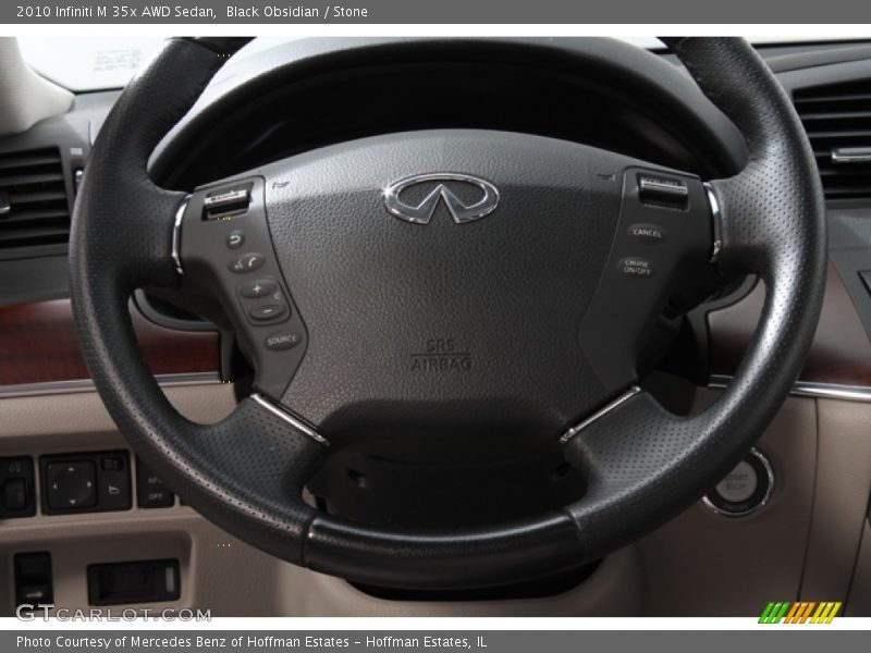 Black Obsidian / Stone 2010 Infiniti M 35x AWD Sedan