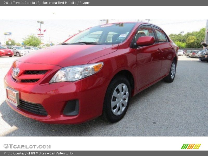 Barcelona Red Metallic / Bisque 2011 Toyota Corolla LE