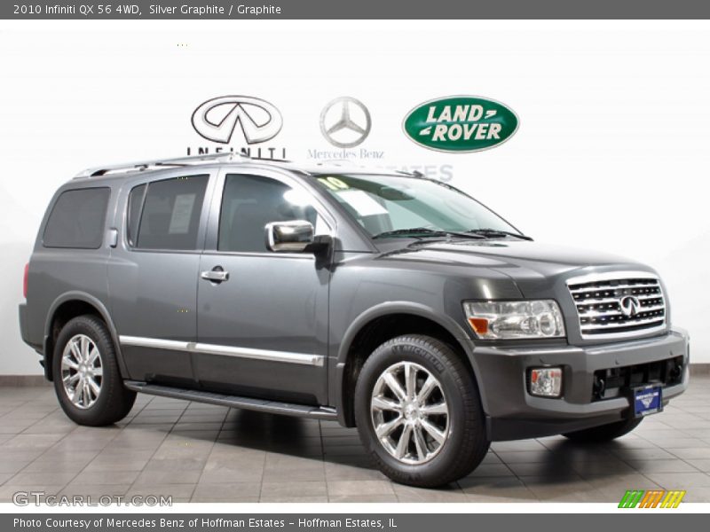 Silver Graphite / Graphite 2010 Infiniti QX 56 4WD