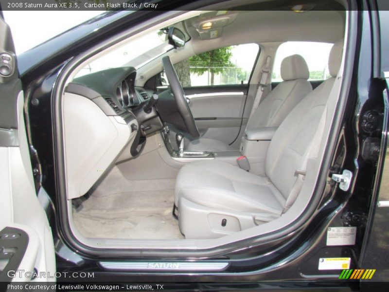 Carbon Flash Black / Gray 2008 Saturn Aura XE 3.5