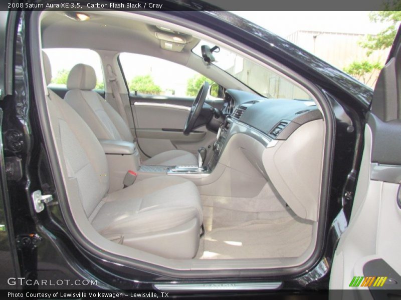 Carbon Flash Black / Gray 2008 Saturn Aura XE 3.5