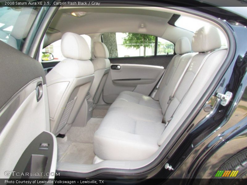 Carbon Flash Black / Gray 2008 Saturn Aura XE 3.5