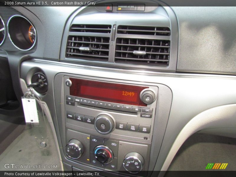 Carbon Flash Black / Gray 2008 Saturn Aura XE 3.5