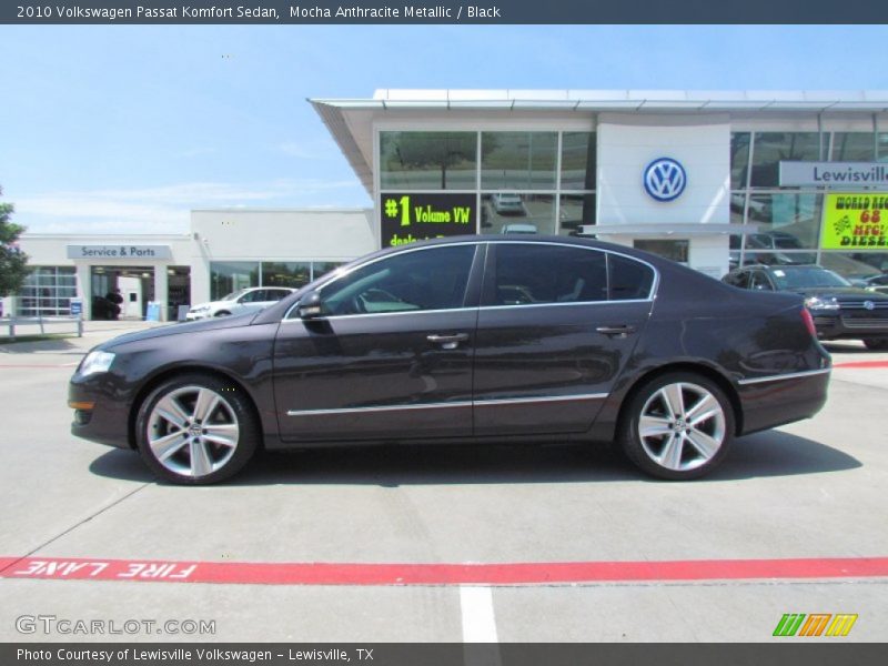Mocha Anthracite Metallic / Black 2010 Volkswagen Passat Komfort Sedan