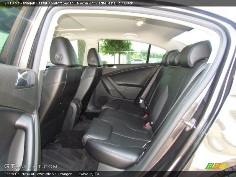 Rear Seat of 2010 Passat Komfort Sedan
