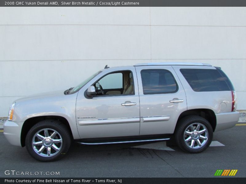 Silver Birch Metallic / Cocoa/Light Cashmere 2008 GMC Yukon Denali AWD