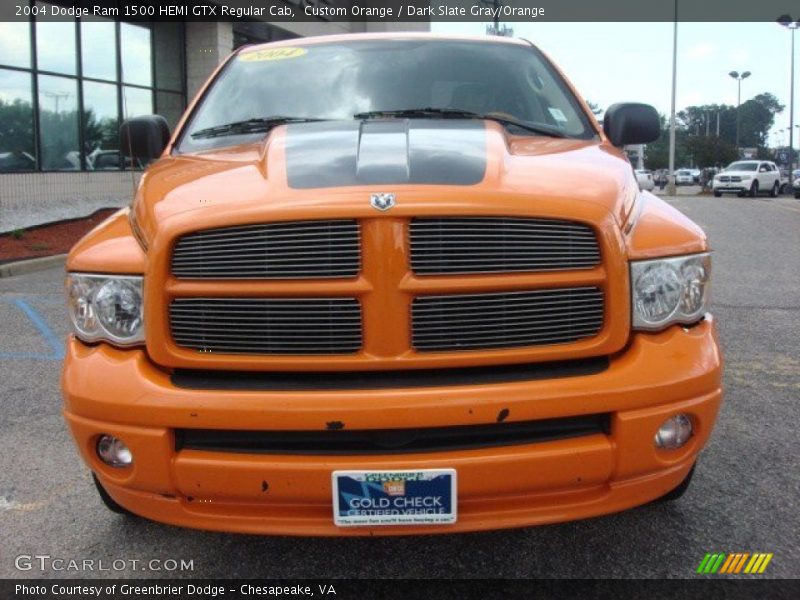 Custom Orange / Dark Slate Gray/Orange 2004 Dodge Ram 1500 HEMI GTX Regular Cab