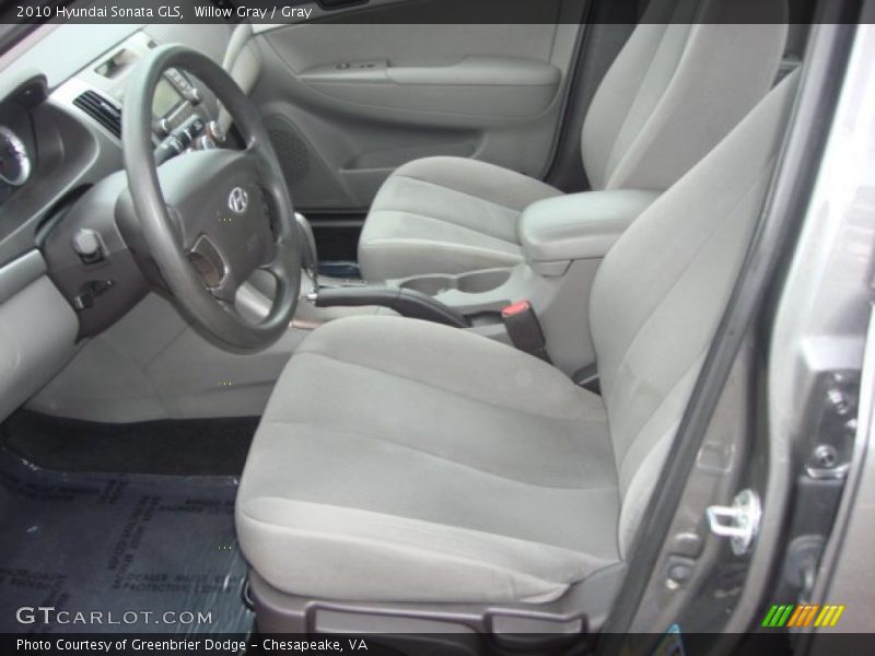 Willow Gray / Gray 2010 Hyundai Sonata GLS