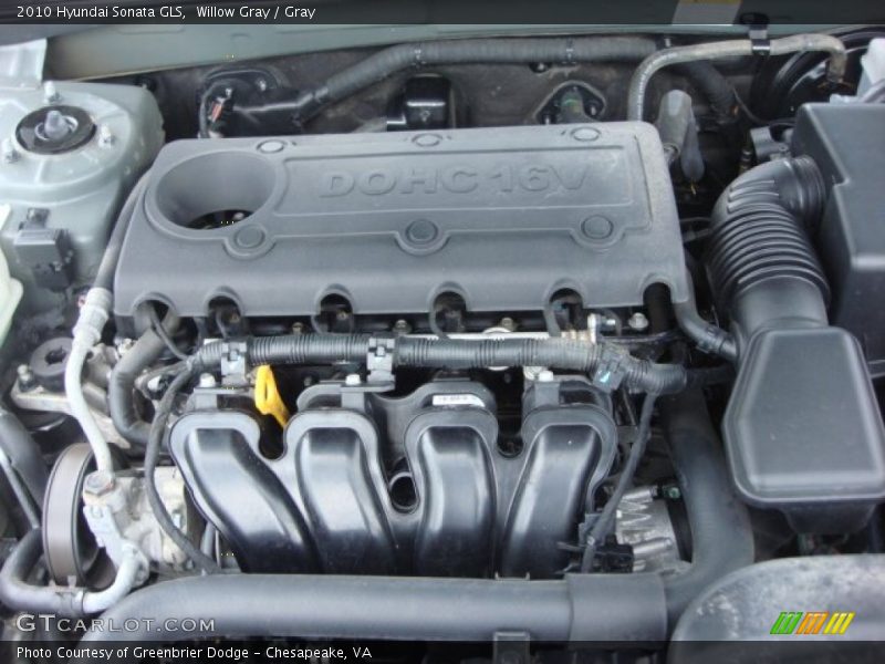 Willow Gray / Gray 2010 Hyundai Sonata GLS