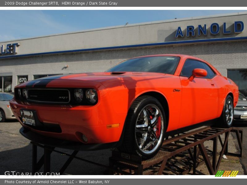 HEMI Orange / Dark Slate Gray 2009 Dodge Challenger SRT8