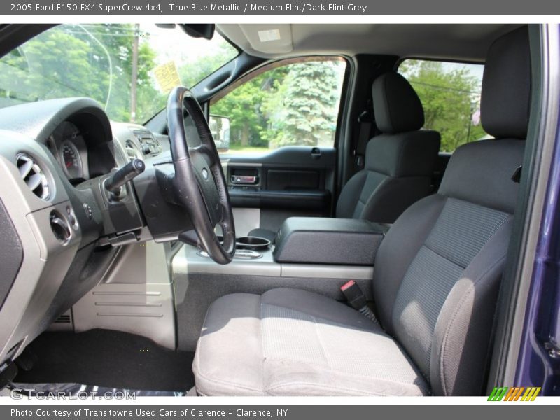 True Blue Metallic / Medium Flint/Dark Flint Grey 2005 Ford F150 FX4 SuperCrew 4x4