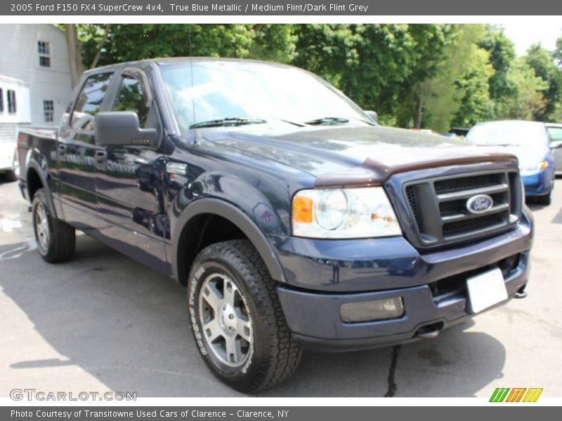 True Blue Metallic / Medium Flint/Dark Flint Grey 2005 Ford F150 FX4 SuperCrew 4x4