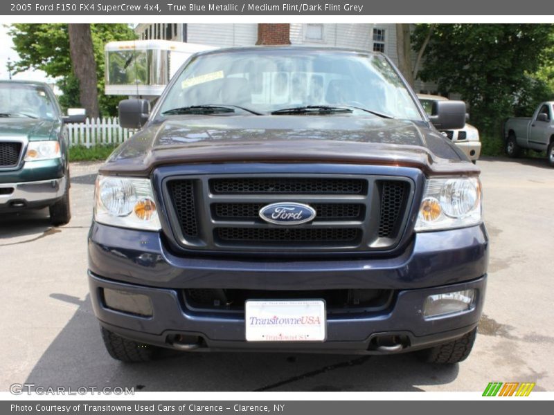 True Blue Metallic / Medium Flint/Dark Flint Grey 2005 Ford F150 FX4 SuperCrew 4x4