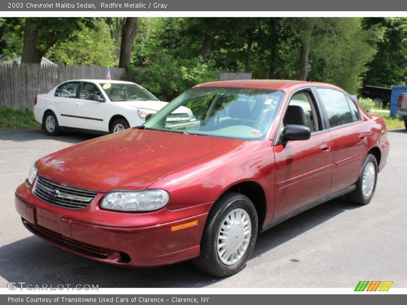 Redfire Metallic / Gray 2003 Chevrolet Malibu Sedan